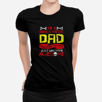 Mens Heavy Metal Dad Rock Music Lovers Fathers Day Gifts Daddy Premium Ladies Tee - Seseable