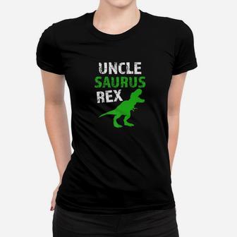 Mens Uncle Saurus Rex Best Uncle Funny Saying Family Mens Gift Premium Ladies Tee - Seseable
