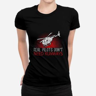 Military Helicopter Vintage Pilot Aircraft Gift Ladies Tee - Seseable