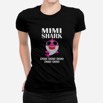 Mimi Shark Doo Doo Funny Mothers Day Mimi Ladies Tee - Seseable