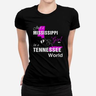 Mississippi Girl In Tennessee Shirts Mississippi Girl Tshirt,tennessee Girl T-shirt,tennessee Girl Tshirt,mississippi Girl In Tennessee Shirts,tennessee Hoodie Ladies Tee - Seseable