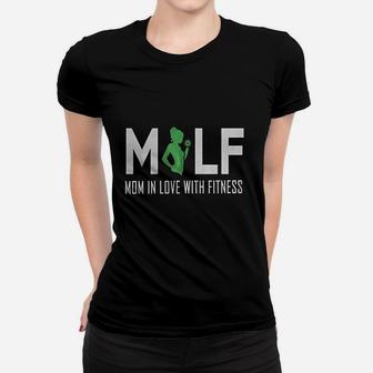 Mom In Love With Fitness Ladies Tee - Seseable