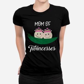 Mom Of Twins Princesses Aka Twincesses Cute For Mother Ladies Tee - Seseable