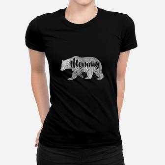Mommy Bear Awesome Camping Ladies Tee - Seseable