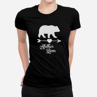 Mother Bear For Women Graphic Mommy Mom Apparel Ladies Tee - Seseable