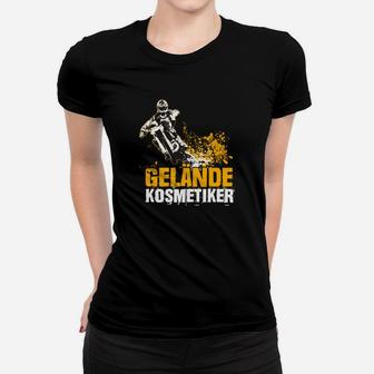 Motocross Frauen Tshirt Geländekosmetiker, Motorrad-Design für Fahrer - Seseable
