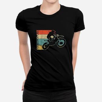 Motocross Vintage Enduro Dirt Bike Motorcycle Mx Biker Gift Ladies Tee - Seseable
