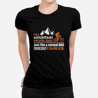 Mountain Biking Dad Shirt Ladies Tee - Seseable