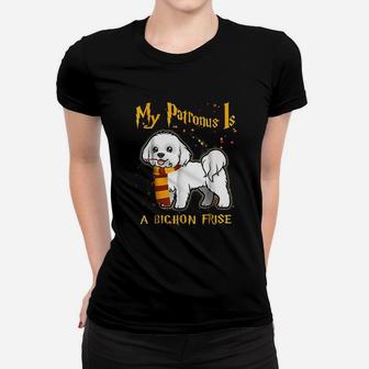 My Patronus Is Bichon Frise Bichon Frise Dog Gift Ladies Tee - Seseable