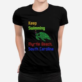 Myrtle Beach, South Carolina Beach Shirt Ladies Tee - Seseable