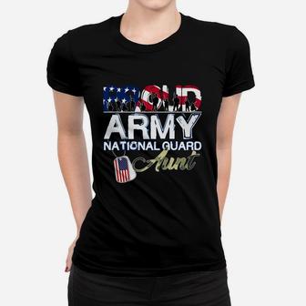 National Freedom Day Proud Army National Guard Aunt Ladies Tee - Seseable