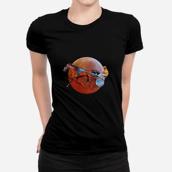 Never Underestimate An Old Man Who Loves Harness Racing Moon Blood Women T-shirt - Seseable