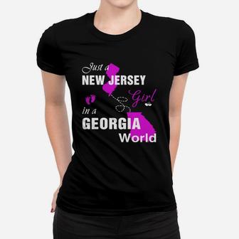 New Jersey Girl In Georgia Shirts,new Jersey Girl Tshirt,georgia Girl T-shirt,georgia Girl Tshirt,new Jersey Girl In Georgia Shirts,georgia Girl Hoodie Women T-shirt - Seseable
