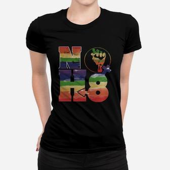No Hate Tshirt Rainbow Gender Black Pride Equality Gay Ladies Tee - Seseable
