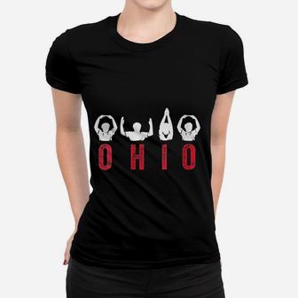 Ohio State Cute Proud To Be Ohioan Letters Root Ladies Tee - Seseable