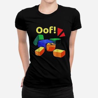 Oof Funny Blox Noob Gamer Gifts For Gamers Ladies Tee | Seseable UK