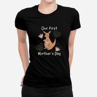 Our First Mothers Day Kangurul Funny Animal Lover Ladies Tee - Seseable