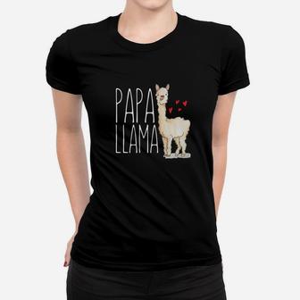 Papa Llama Shirt Matching Family Tribe Dad Grandpa Ladies Tee - Seseable