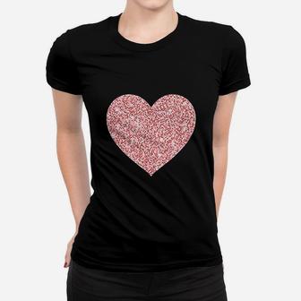 Pink Valentine Heart Cute Wife Girlfriend Love Spouse Gift Ladies Tee - Seseable