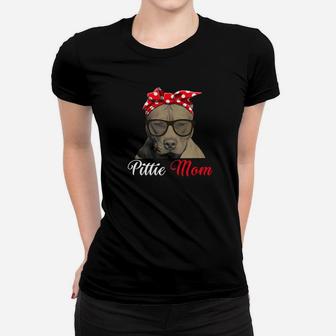 Pittie Mom Shirt For Pitbull Dog Lovers Mothers Day Gift Ladies Tee - Seseable