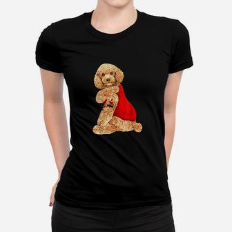Poodle Dog I Love Mom Tattoo Lover Funny Gift Ladies Tee - Seseable