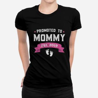 Promoted To Mommy Est 2019 New Mom Gift Ladies Tee - Seseable