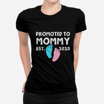 Promoted To Mommy Est 2020 New Mom Gift Ladies Tee - Seseable