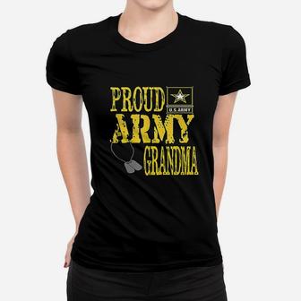 Proud Army Grandma Military Pride Ladies Tee - Seseable