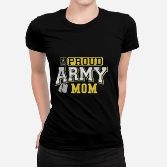 Proud Army Mom Military Ladies Tee - Seseable