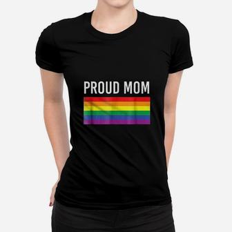 Proud Mom Gay Pride Lgbtq Mother Parent Ladies Tee - Seseable