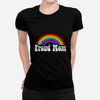 Proud Mom Rainbow Lgbt Gay Pride Month Ladies Tee - Seseable
