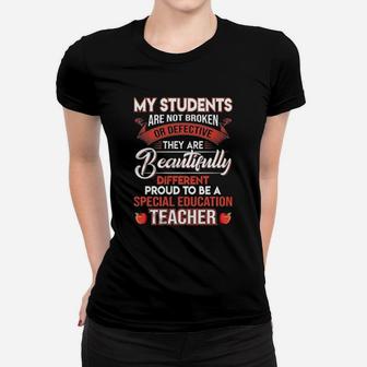Proud To Be A Special Education Teacher Teachers Day Ladies Tee - Seseable