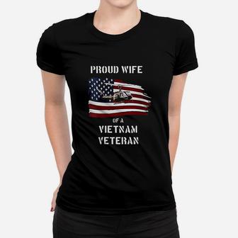 Proud Wife Of A Vietnam Veteran Ladies Tee - Seseable