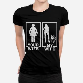 Pug Lovers Your Wife My Wife Pug For Husband Ladies Tee - Seseable