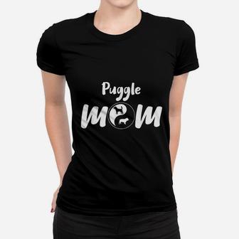 Puggle Mom Gifts Cross Breed Owners Pet Mum Puggle Dog Ladies Tee - Seseable