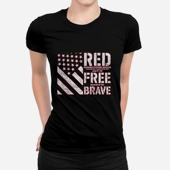 Red Remember Everyone Deployed Land Of The Free Because Of The Brave Ladies Tee - Seseable
