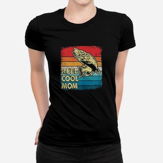 Reel Cool Mom Funny Fish Fishing Ladies Tee - Seseable