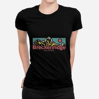 Retro Breckenridge Colorado Outdoors Vintage Ladies Tee - Seseable