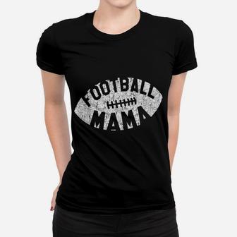 Retro Football Mama White Helmet Mom Gift Ladies Tee - Seseable