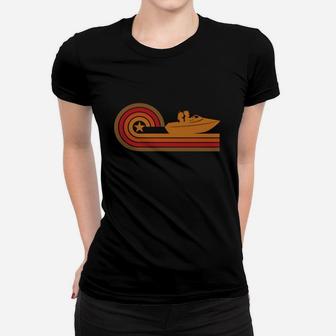 Retro Style Boating Vintage Boat T-shirt Ladies Tee - Seseable