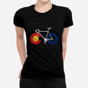 Ride Colorado Cycling Tshirt - Cycle Colorado - Bicycle Women T-shirt - Seseable
