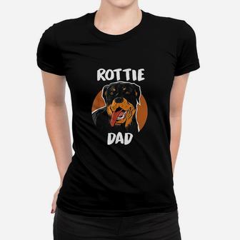 Rottweiler Rottie Dad Dog Puppy Pet Animal Lover Ladies Tee - Seseable