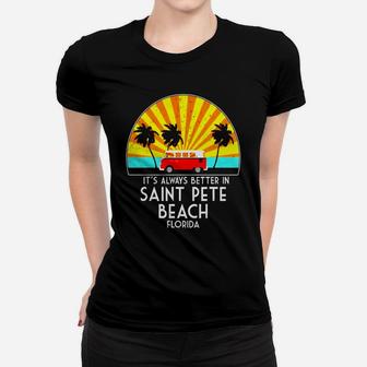 Saint Pete Beach Florida Souvenir St Pete Beach Ladies Tee - Seseable