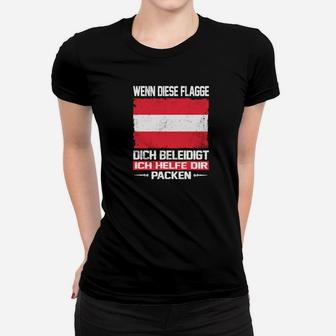 Schwarz-Rot-Gold Statement Frauen Tshirt, Patriotisches Design Hilfe beim Packen - Seseable