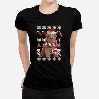 Shar Pei Weihnachtspulli Frauen T-Shirt - Seseable