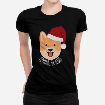 Shibaclaus Shiba Inu Dog Funny Ugly Christmas Gift Ladies Tee - Seseable