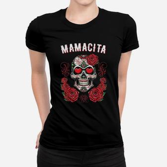 Skull For Women Dia De Los Muertos Mamacita Ladies Tee - Seseable