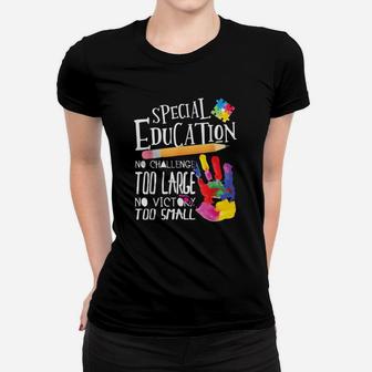 Sped Special Education No Victory Too Small Ladies Tee - Seseable