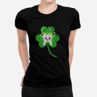 St Patricks Day For Dental Hygienists Or Dentists Ladies Tee - Seseable