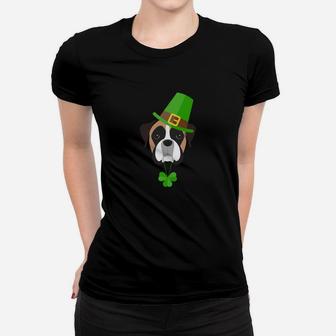 St Patricks Day With Boxer Dogs Irish Lovers Funny s Ladies Tee - Seseable